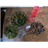 Image 3 : Green Lidded Dish, Key Décor, Glass Lamp