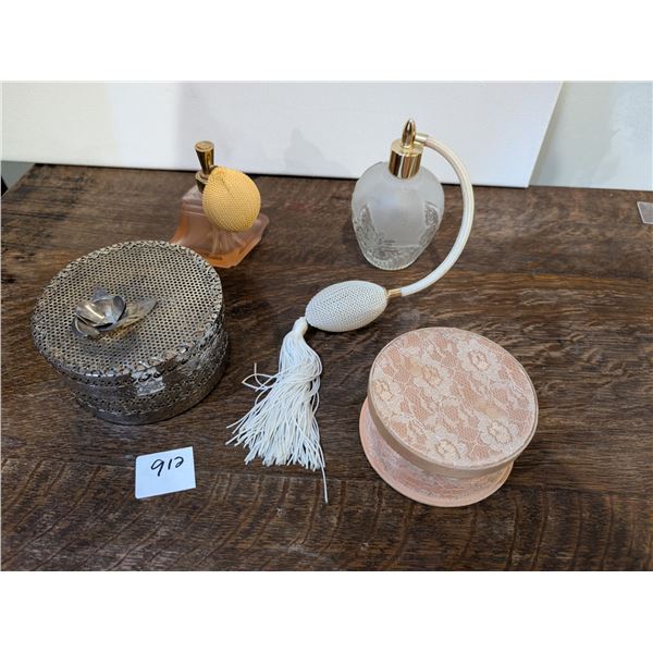 Perfume Bottles with Trinket Boxes
