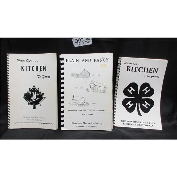 927-Rosthern and Blaine Lake cookbooks