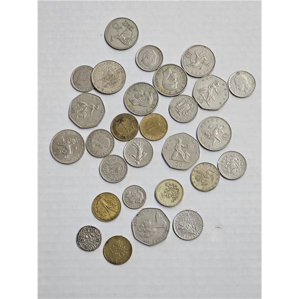 (28) Foreign Currency Coins