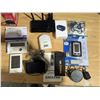 Image 2 : box of wireless tech, thermometers, gps, router, etc.
