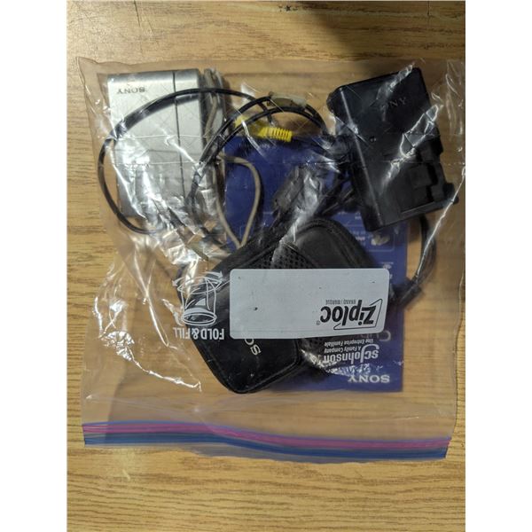 sony cyber-shot digital camera, with cords and case
