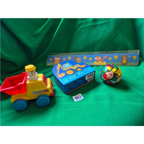 Push Truck, Puzzle, Ball, Wall Decoration
