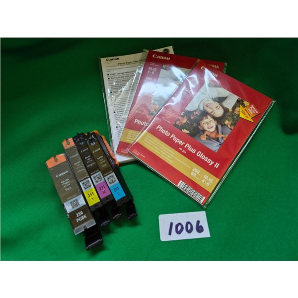NEW Canon Printer Ink 250/251, Photo Paper