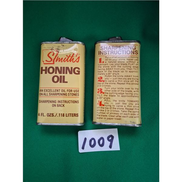 (2) Honing Oil Tins