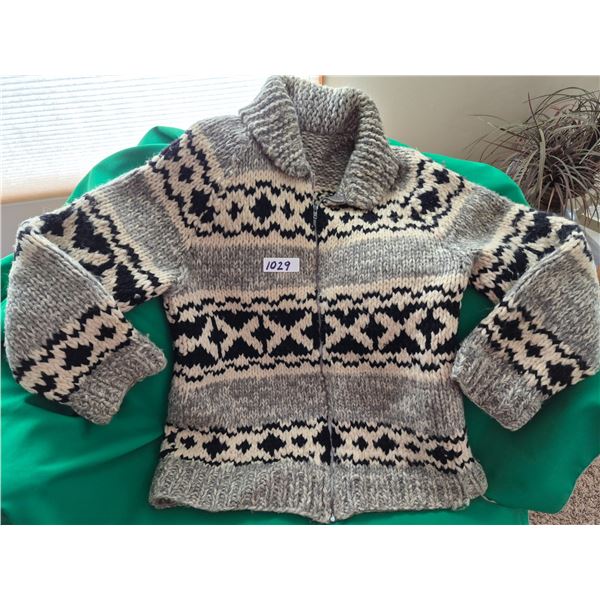 Cowichan Zip Sweater, Size L-XL
