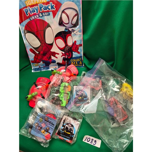 Children’s Toy Lot - Spidey Play Pack (Sealed), Mini Hippo Game, etc.