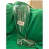 Image 1 : Glass/Acrylic Boot Vase, Heavy, 13” Tall