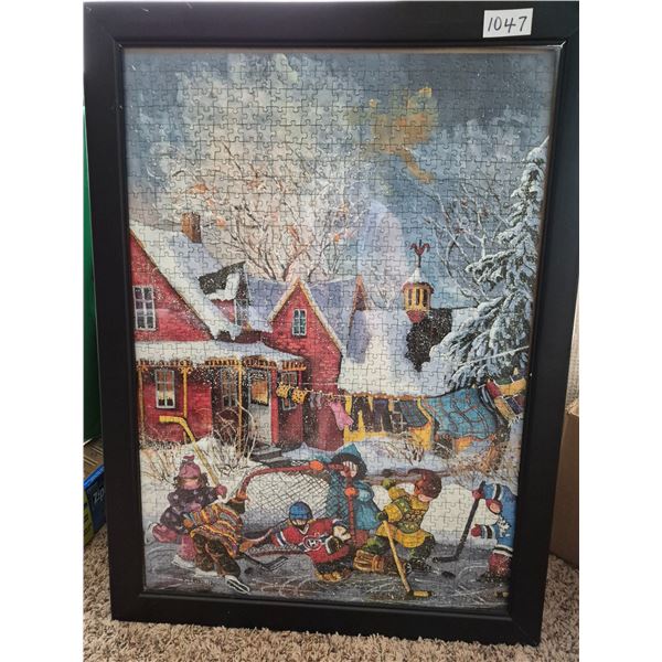 Framed Puzzle – Montreal Canadien Sweater vs. Toronto Maple Leaf (2.5’x2’