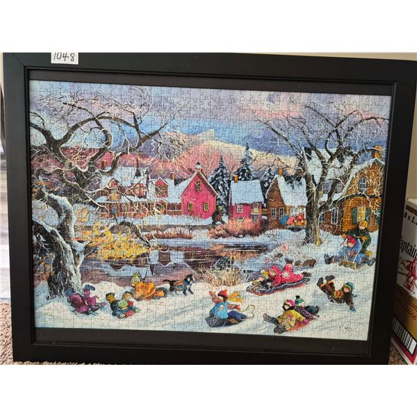 Framed Puzzle – Sledding