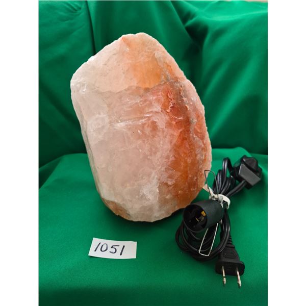 Salt Rock Lamp, 9.5” Tall