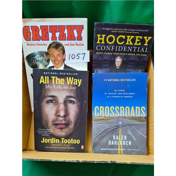 (4) Hockey Biography Books