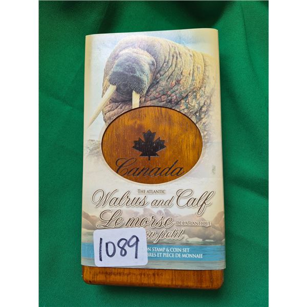Walrus & Calf Stamp & Coin Set