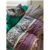 Image 1 : Navajo Style/Pattern Quilt, (2) Shams, (2) Accent Pillows (Fair-Good Condition)