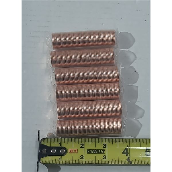 (6) 2011 Roll of Canadian One Cents.