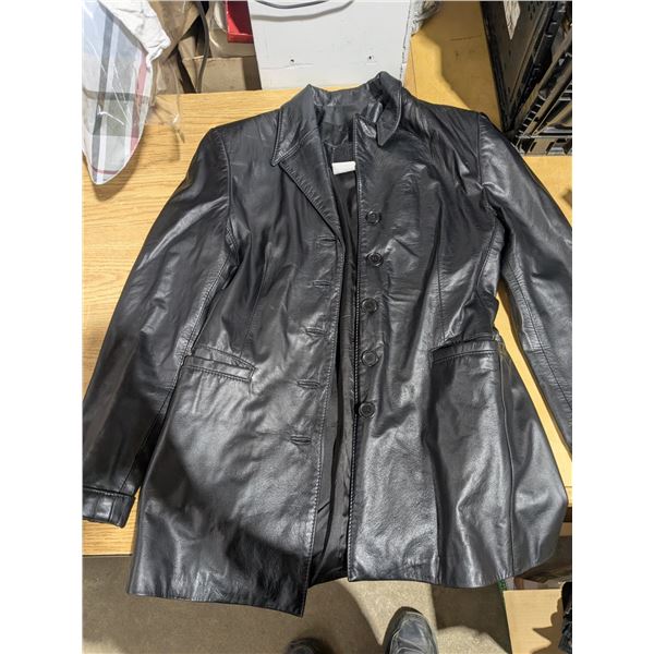 womens leather jacket, size 2