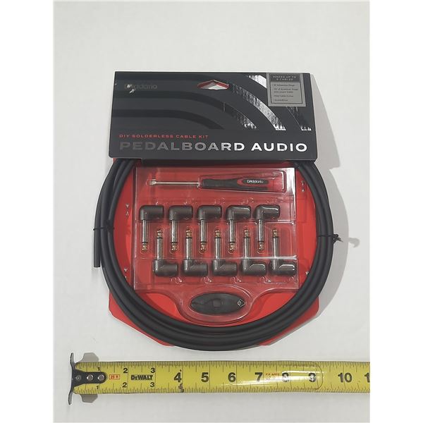 D'Addario DIY Solderless Pedalboard Audio Cable Kit allows you to create custom-length cables for yo