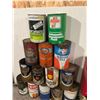 Image 2 : (15) Assorted Oil Tins – Esso, Roylite, Gulflube, Co-Op, etc.  Sold as is.