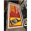 Image 5 : (2) Plastic 2-Sided Esso Signs, 14”x 27”