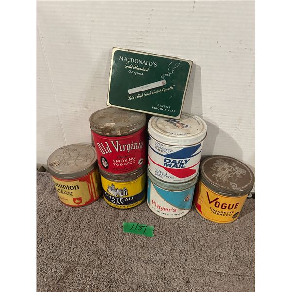 (7) Tobacco Tins