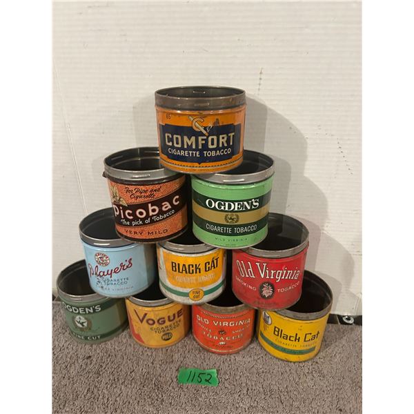 (10) Tobacco Tins