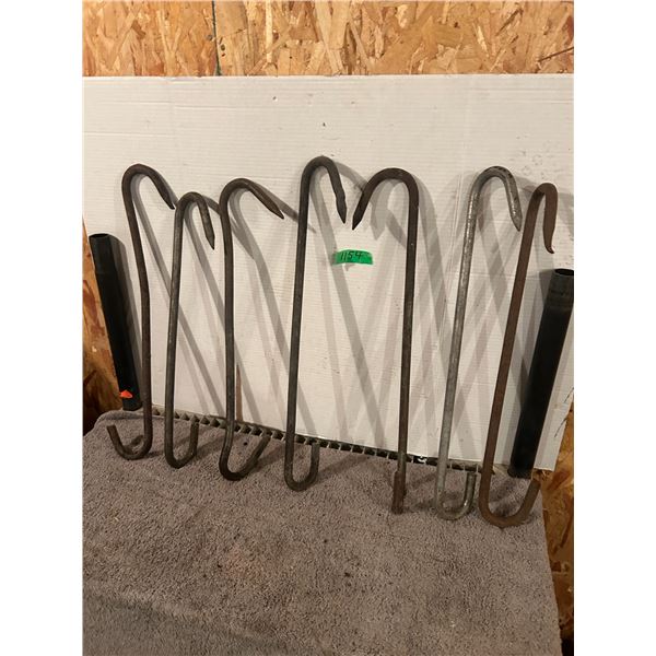 (7) Meat Hooks, 21”- 24”