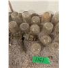 Image 4 : Large Lot of Glass Sediment Bowls & Brackets in Metal Carry Case
