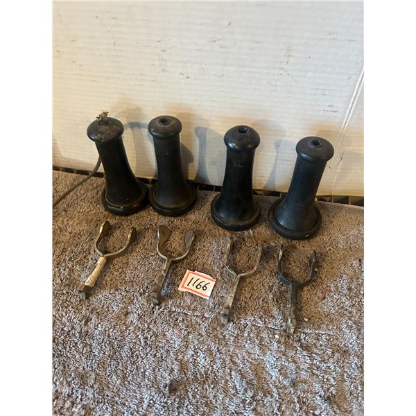 (4) Long Box Phone Receivers and Holders