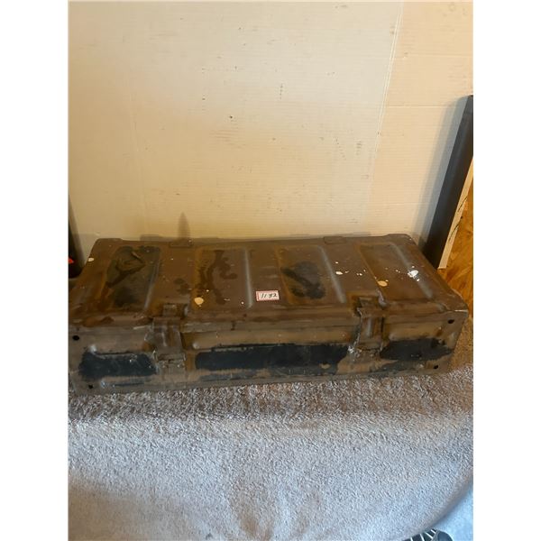 Metal Ammo Box, 25”w x 100”l x 6”h