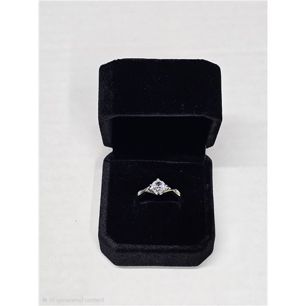 NEW Platinum Plated 0.8ct Twist Ring