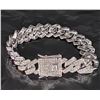 Image 2 : NEW Platinum Plated Cuban Link Bracelet