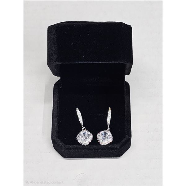 NEW Platinum Plated Fish Hook Earrings