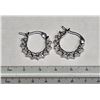 Image 3 : NEW Platinum Plated Huggie Earrings
