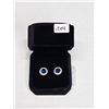 Image 1 : NEW 14K Gold Plated 0.8ct Halo Stud Earrings