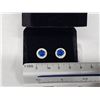 Image 2 : NEW 14K Gold Plated 0.8ct Halo Stud Earrings
