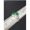 Image 3 : NEW Platinum Plated Double Heart Ring