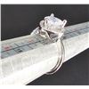 Image 3 : NEW Platinum Plated 1.5ct Heart Halo Ring