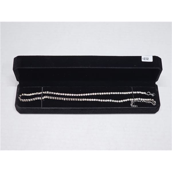 NEW Platinum Plated 3.0mm Tennis Necklace