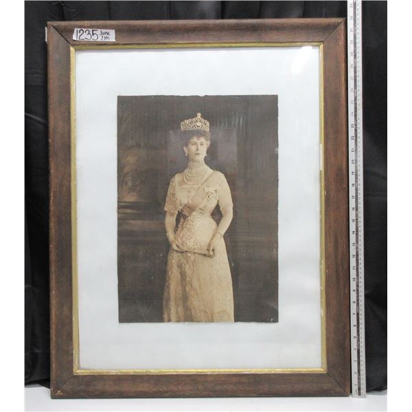 Queen Mary Picture in Frame 32"x25.5"