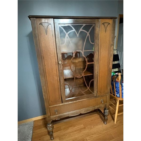 Wood cabinet- 36" by 15" by 64"H