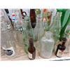 Image 3 : large lot of vintage bottles - Pepsi, Coca-Cola, Little Brown Jug, Rose Beverage, Crush, etc.