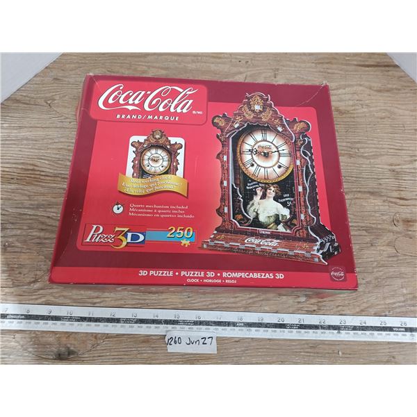 Coca-Cola 3D puzzle clock