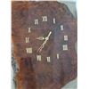 Image 2 : Vintage wood live edge clock- works- 12" by 22"