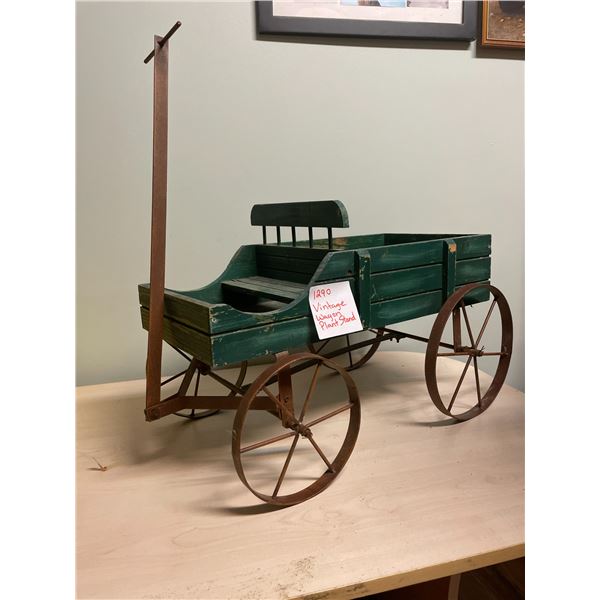 Vintage wagon plant stand - décor
