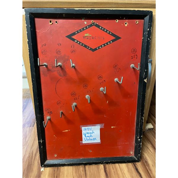 Vintage wrench rack
