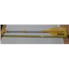 Image 1 : Fox 40 Telescopic Paddle featuring a bright yellow blade and an adjustable aluminum shaft.