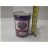 Image 1 : This is a 1-quart (0.95-liter) cylindrical metal container of Solutia brand aviation hydraulic fluid