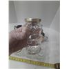 Image 4 : Vintage Kraft clear glass jars shaped like teddy bears, originally used for jam or peanut butter and