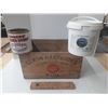 Image 1 : Vintage Lemon Hart & Son rum crate from London, established in 1804, White bucket contains Enviro Wa