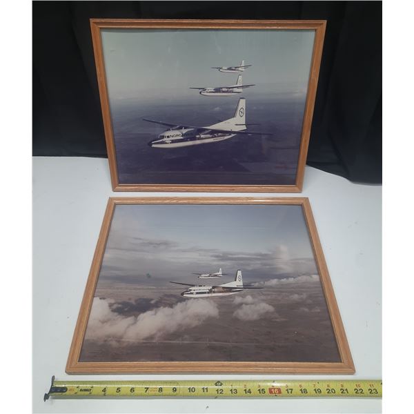 These framed prints feature vintage photographs of Fokker F-27 Friendship turboprop airliners.